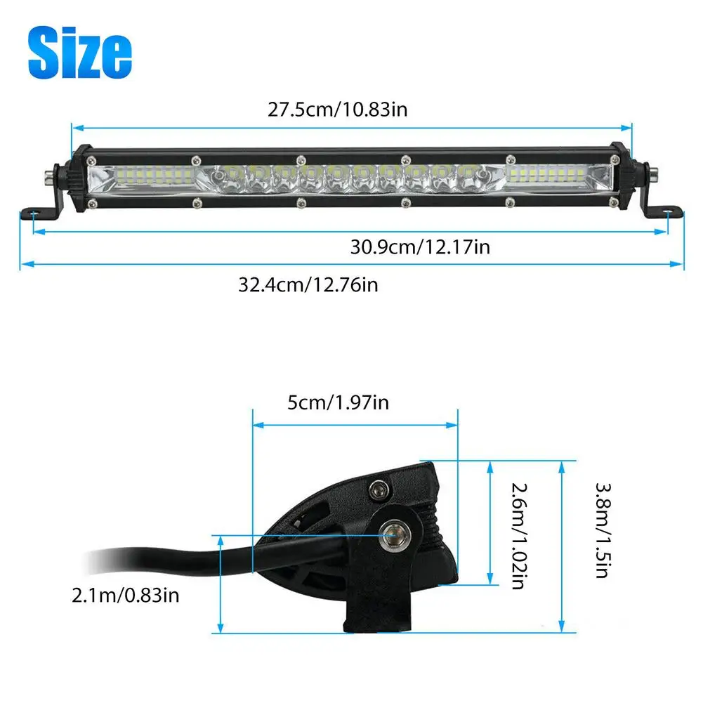 Рисунок 6 - 12 дюймов, автомобильная Рабочая планка