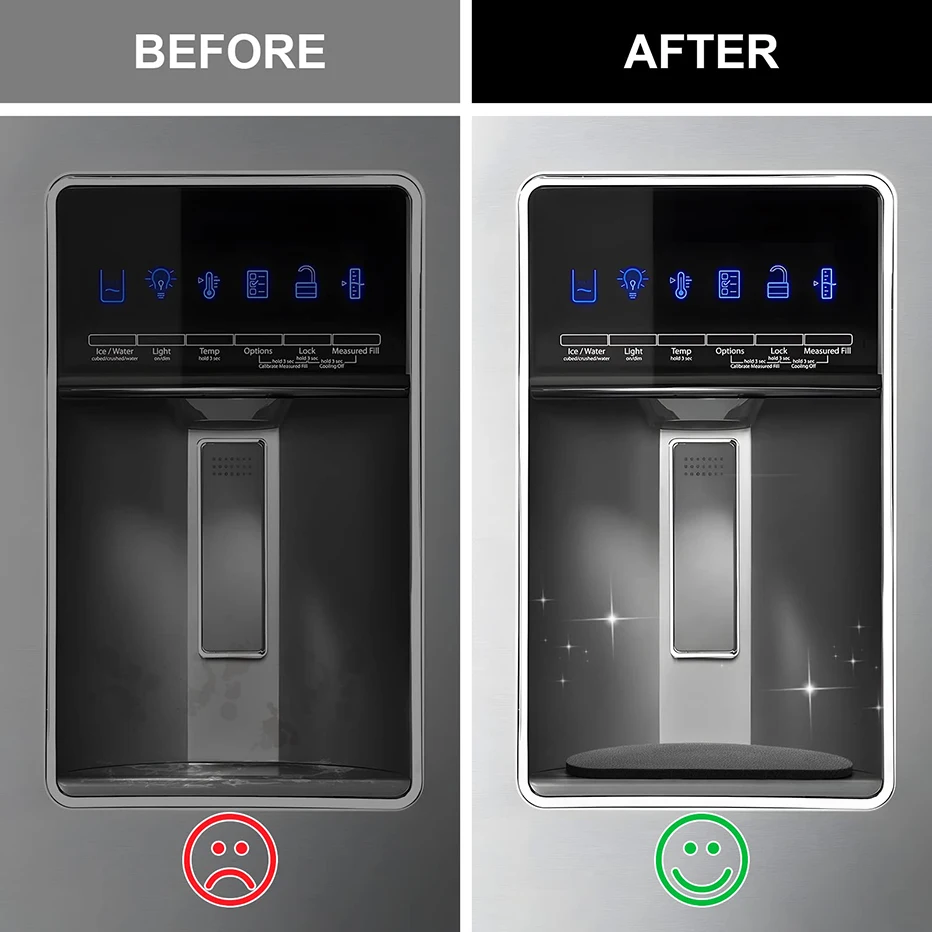 2 Pcs Refrigerator Drip Catcher Tray, Mini Fridge Drip Tray Protects Ice and Water Dispenser Pan