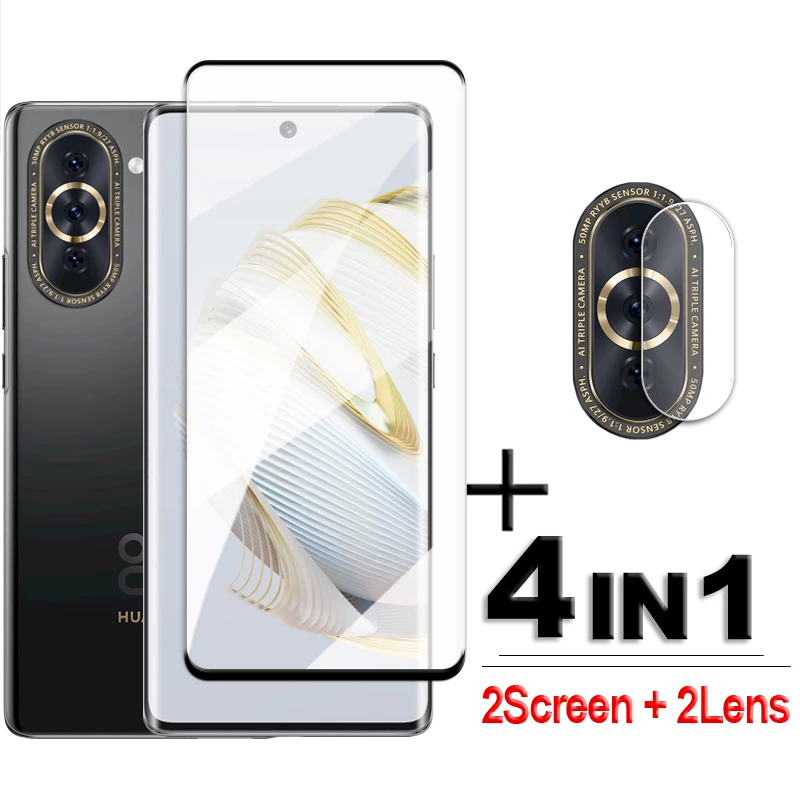 

For Huawei Nova 10 Glass 3D Curved Screen Protector For Huawei Nova 10 Pro Tempered Glass Huawei Nova 10 9H Lens Film 6.67 inch