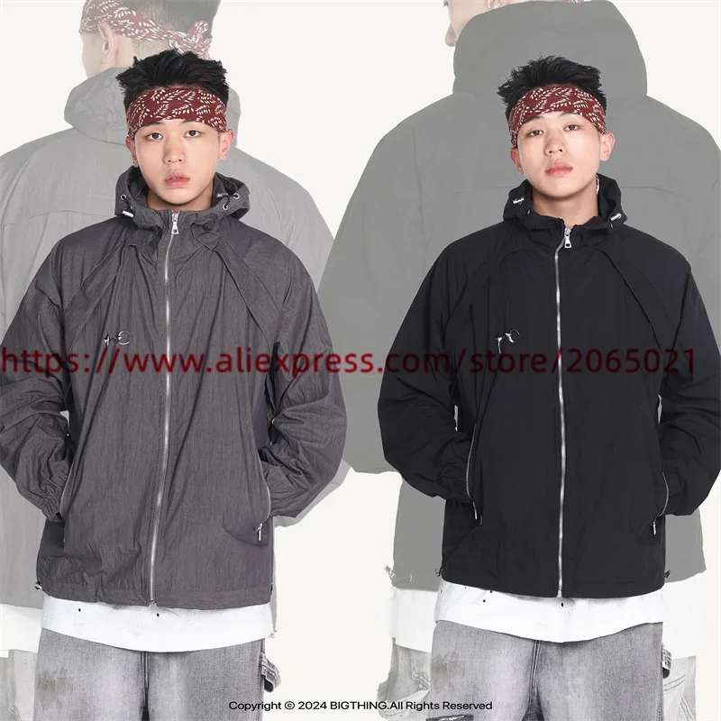 Thug Club Metal Logo Jacket Men Women Patchwork Sunscreen Windbreaker Jackets 11 Sed5b61221cb84b5f82bd72b4ee5c757c2