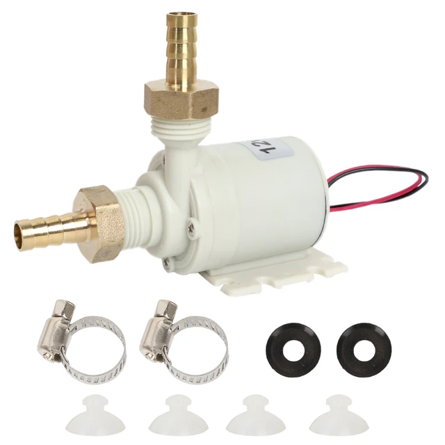 DC 12V Solar Hot Water Heater Circulation Pump Brushless Low Noise  Waterproof