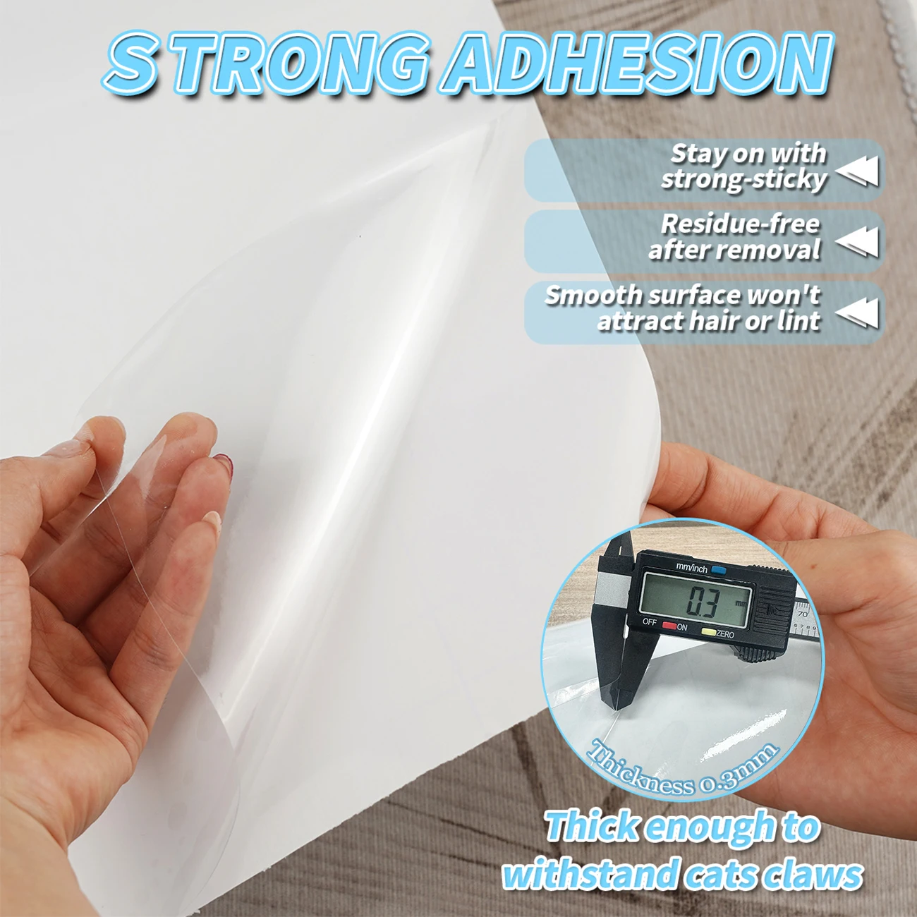 Transparent Peelable Anti-Scratch Tape