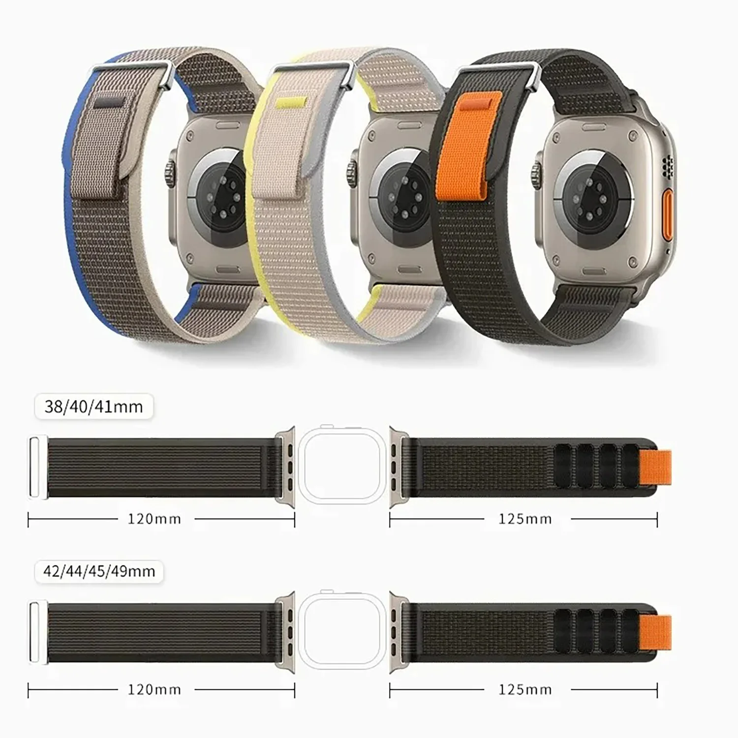 애플 워치 스트랩용 루프 밴드, 울트라 울트라 2, 49mm, 44mm, 40mm, 45mm, 41mm, 42mm, 38mm, 스포츠 팔찌, iWatch 시리즈 9, 8, 7, 6, 5, 3, 2 se