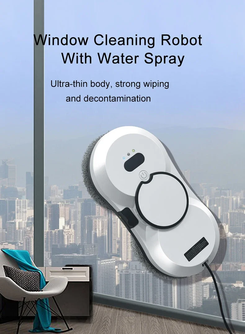 Description Picture 2 of itemFully Automatic Window Cleaning Robot Water Spray Intelligent Electric Brush Magnetic Brushless Motor Car Glass Washer