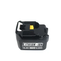 Pour Makita 14.4V 6Ah Batteries d'outils électriques rechargeables 4S2P 18650 batterie Li-ion pour Makita 14.4V BL1460 BL1430 1415 194066-1 5