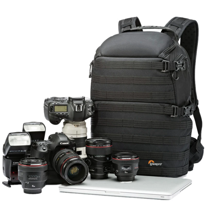 Сумка на плечо Lowepro ProTactic 450 aw для фотоаппарата, сумка для однообъективной зеркальной камеры, рюкзак для ноутбука с всепогодным чехлом, сумка для ноутбука 15,6 дюйма