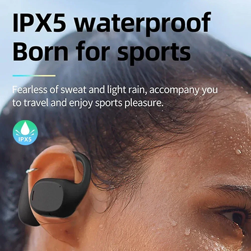 GT280 wireless Bluetooth headset LED display heavy bass stereo earplugs sports fitness running suitable with ear hook design 4