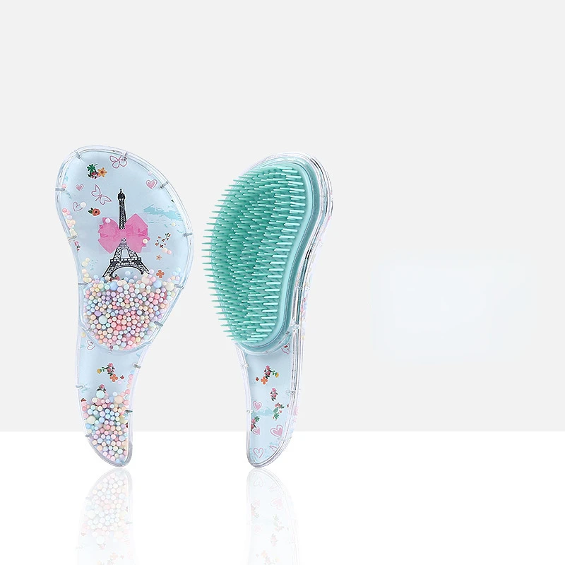 Vibrant Rose Anti-Static Detangling Hair Brush for Women - Scalp Care & Styling Tool