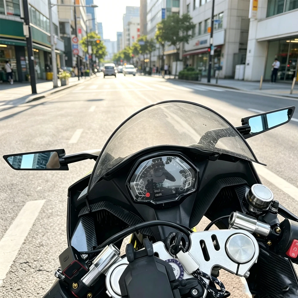 데이토나 660 Daytona660 2024용 오토바이 부품 스텔스 스포츠 윙렛 미러 키트 - 조절 가능한 스텔스 미러 백미러