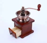 Small Exquisite And Compact Bean Grinder Household Wooden Hand Cranked Coffee Grinder Grinding Adjustable Thickness 2