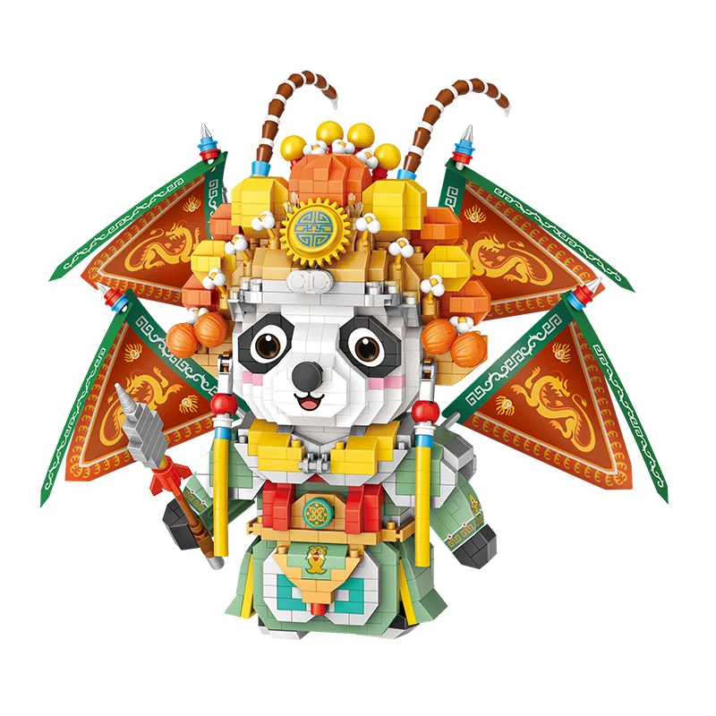 LOZ 중국 매력 마스코트 Xingshi 마이크로 드릴 입자, 과학 및 교육 빌딩 블록, 어린이용 장난감, 950PCs