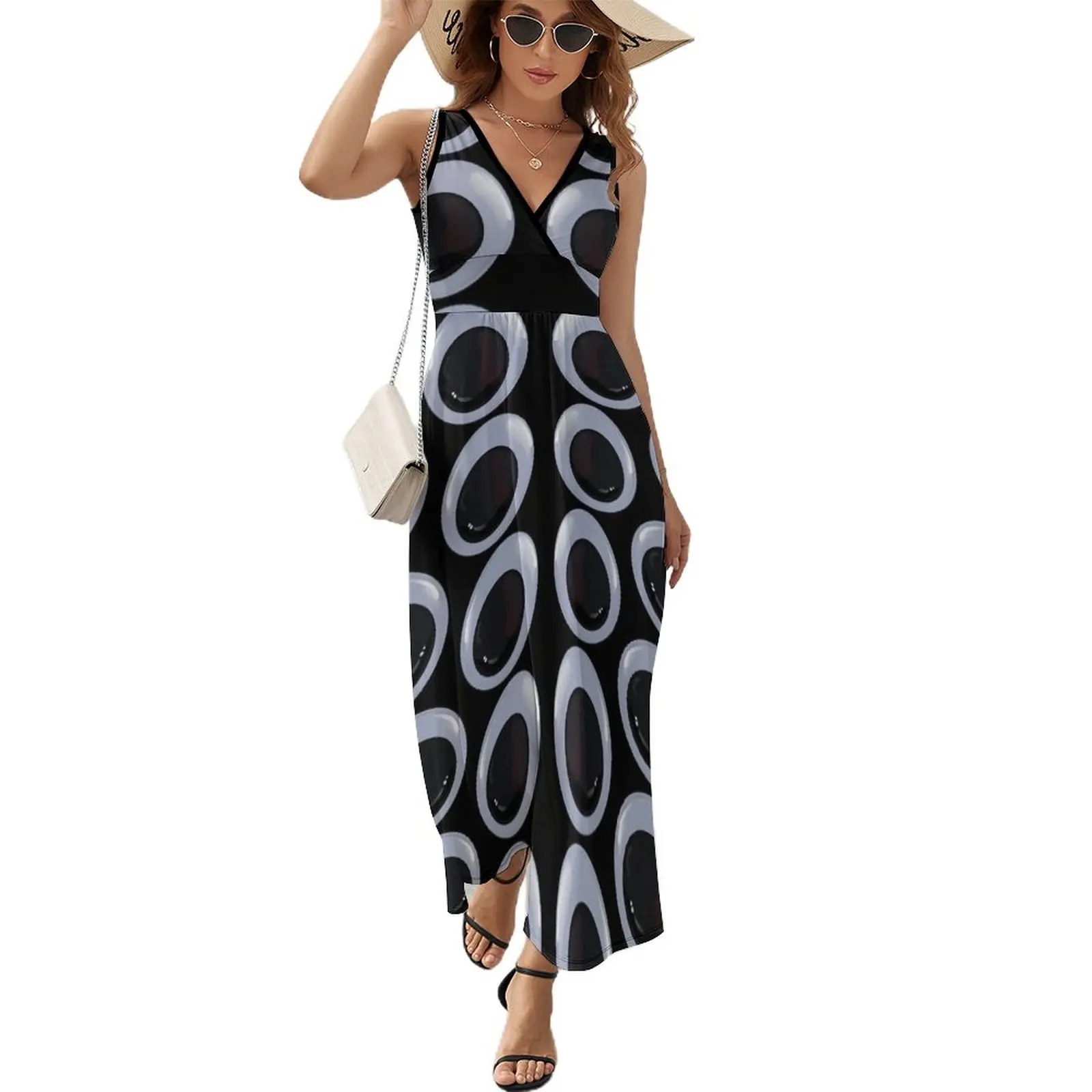 

GOOGLY EYES Sleeveless Dress summer dress woman 2024 Woman dresses