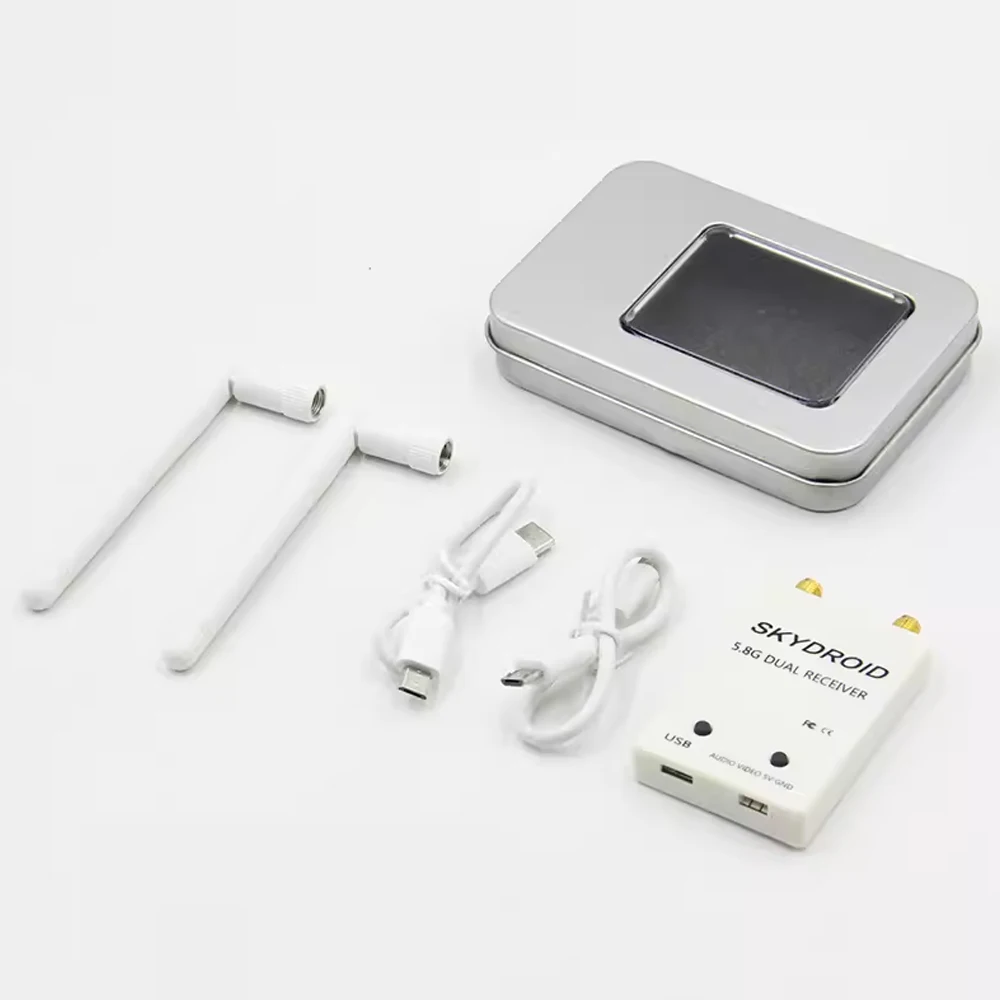 Skydroid UVC 5.8G 150Ch Dual / Single Antenna Full Channel Audio Video FPV Receiver Compatible With Android Smartphone video transmitter fpv video transmitter