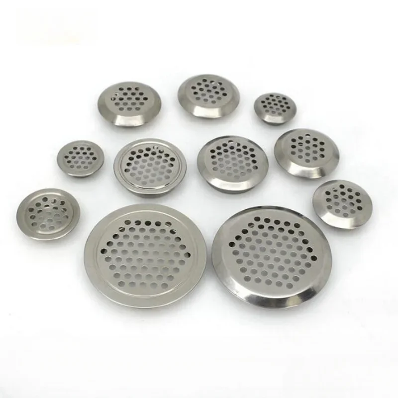 Stainless Steel Air Vent Cupboard Cabinet Decoration Respiradero Round Ventilation System 10pc/lot 30mm/35mm/40mm/ 43mm/65mm