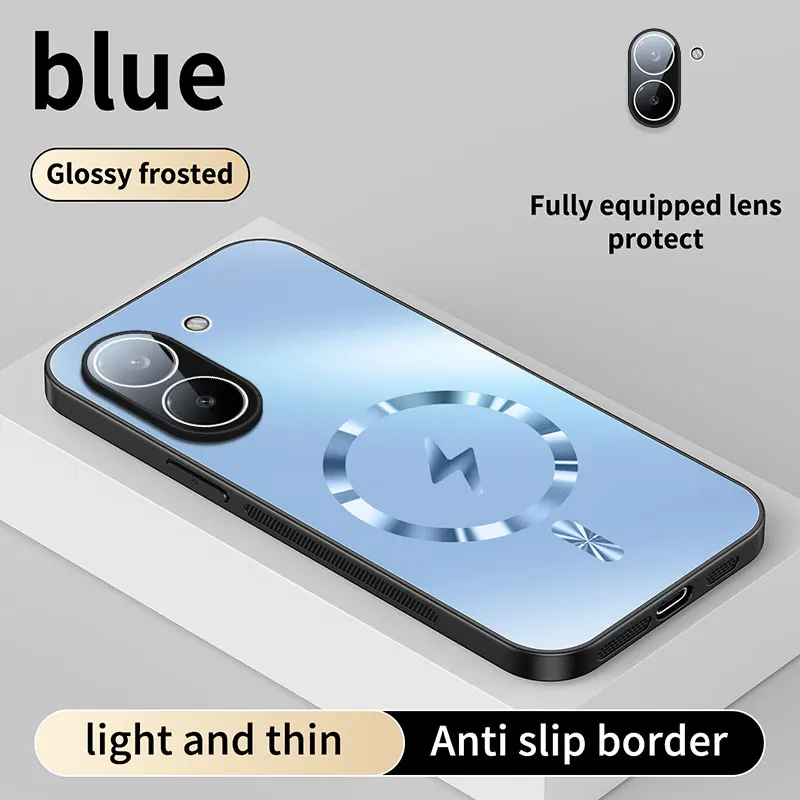 Glittering Magnetic Heat Dissipation Case with Lens Film Protection