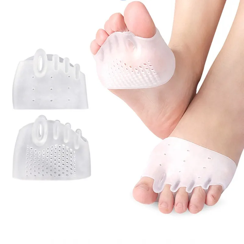 Five Toes Silicone Bunion Corrector Foot Care Orthopedic Toe Separators Finger Toe Separator Correction Pad Forefoot Care Tool