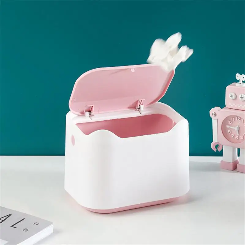 

Cute Desktop MIni Waste Bin Table Sundries Dustbin Portable Car Small Trash Can Bathroom Kitchen Garbage Bin Home Rubbish