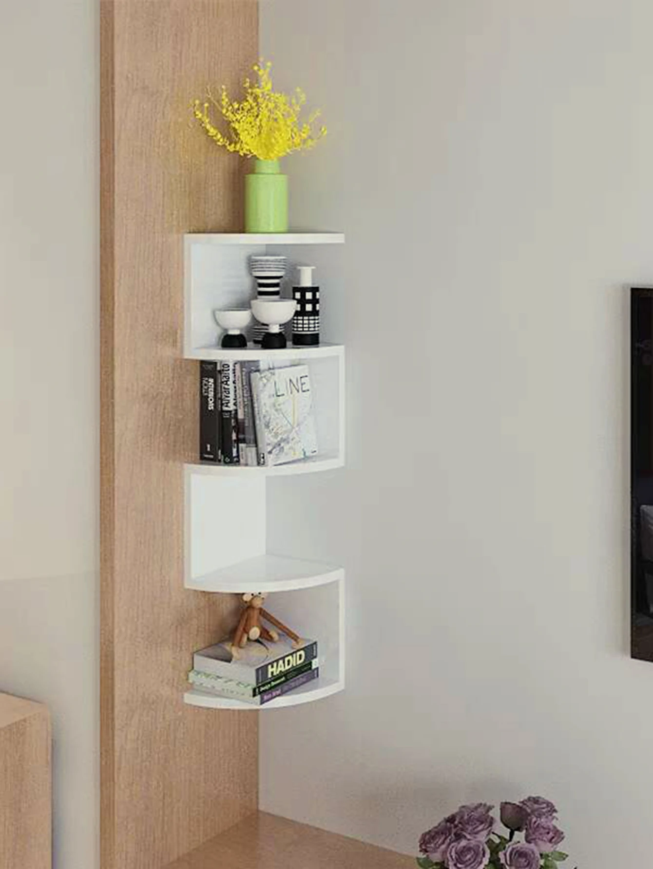 Our Floating Corner Shelves - Driven by Decor