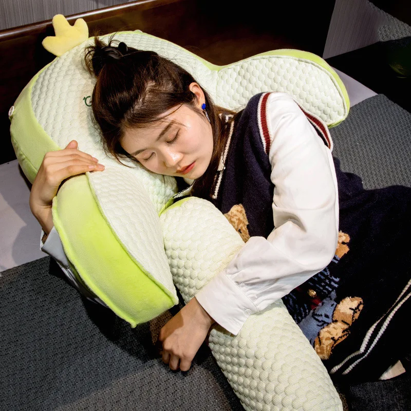 Cute Pillow Bed Head Cushion Summer Soft Pack Bedroom Back Throw Pillows Removable and Washable Ice Peas Waist Cushions - Image 3