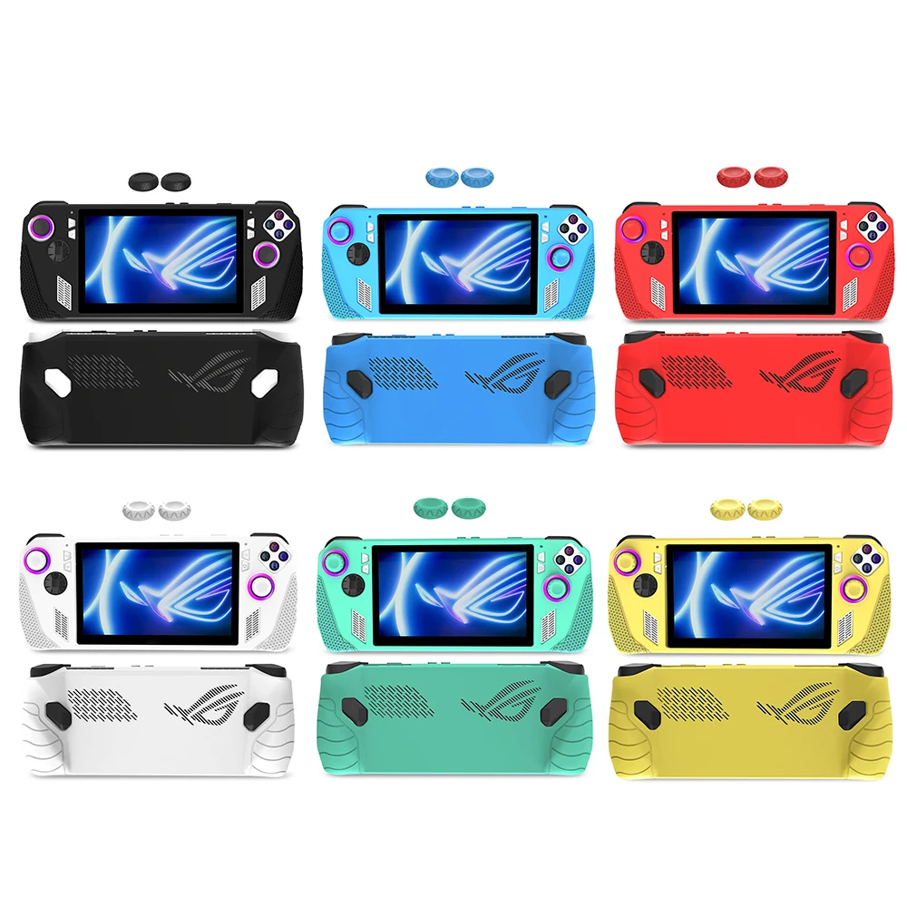 Silicone Game Console Case Button Protective Cap Protective Cover Non-slip Anti Drop Replacement Accessories for ASUS Rog Ally 1