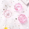 1 Pc Pink Glass Crystal Cup Acrylic for Professional Nails Heart Dappen Liquid Crystal Pwder Clear Acrylic Liquid Monomers Tools 1