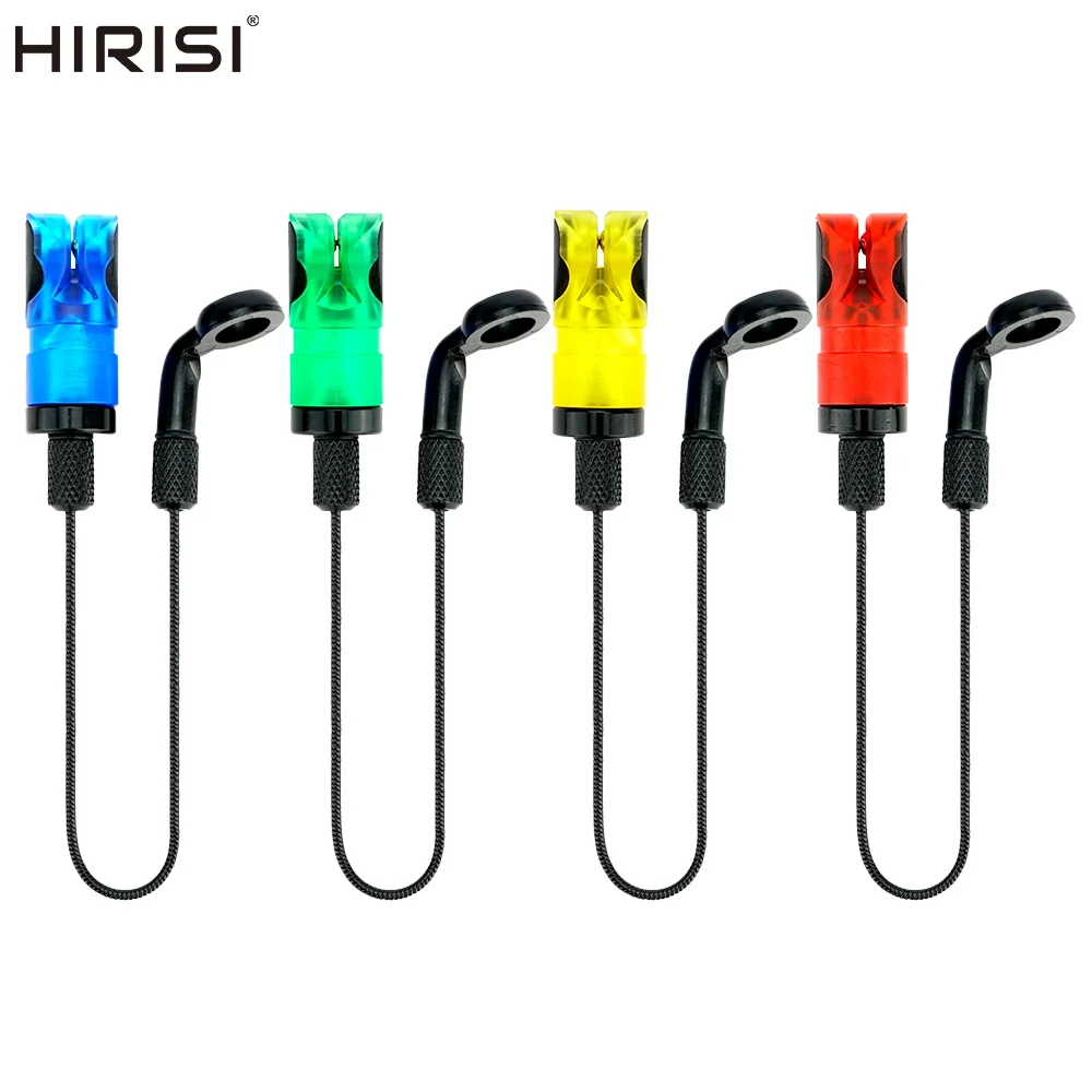 4 indicateurs chute alarme Hirisi B2043 - chaîne acier inoxydable accessoires pêche carpe gros poissons