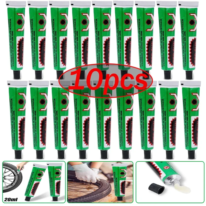 1-10Pcs 20ml Tire Repairing Glue Universal Motorcycle Bike Tyre Inner Tube Puncture Repair Tire Patching Glues Tool Accessories