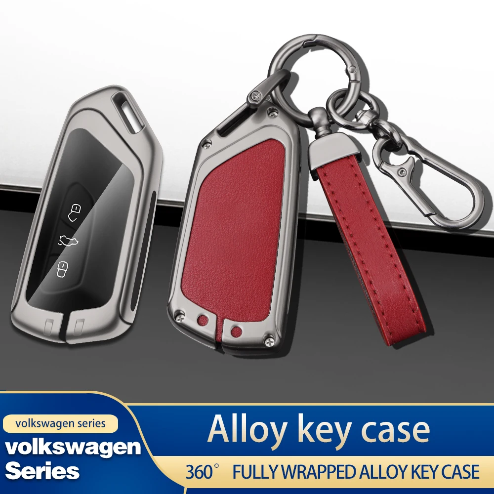 

Car Key Case Cover Key Chain for Volkswagen Golf 8 Tuang X MK8 GTI MK8 ID 4 ID 6 ID 3 TALAGON TERAMONT Key Ring Car Accessories