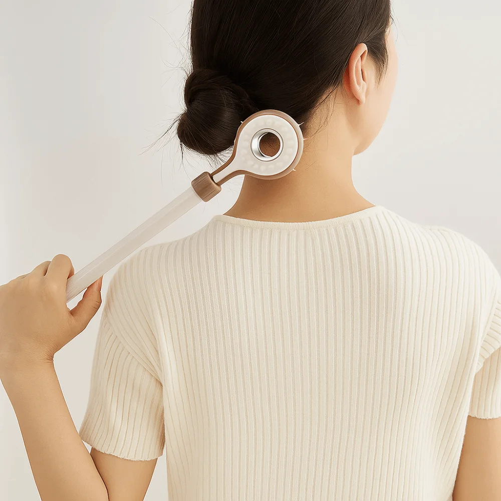 Portable Stretchable Back Scratcher Double-sided Plastic Back Massage Tool Hanging Adjustable Itching Scratch Personal Massage