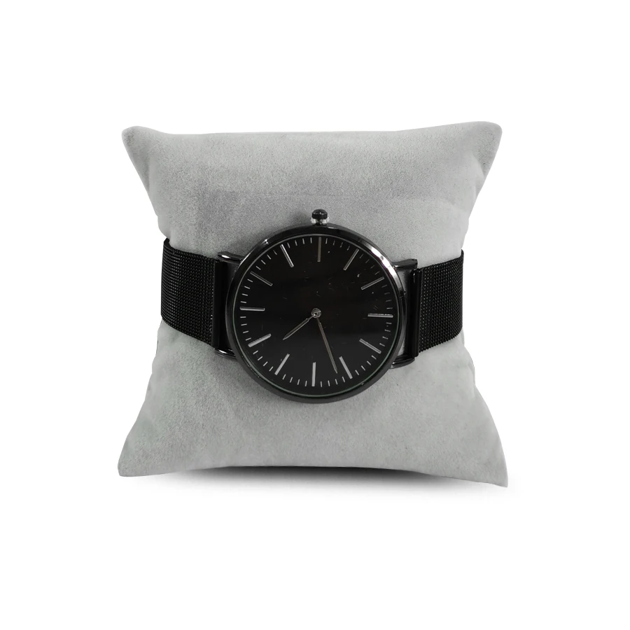 Cuscino per orologio cuscino in velluto grigio cassa per orologio