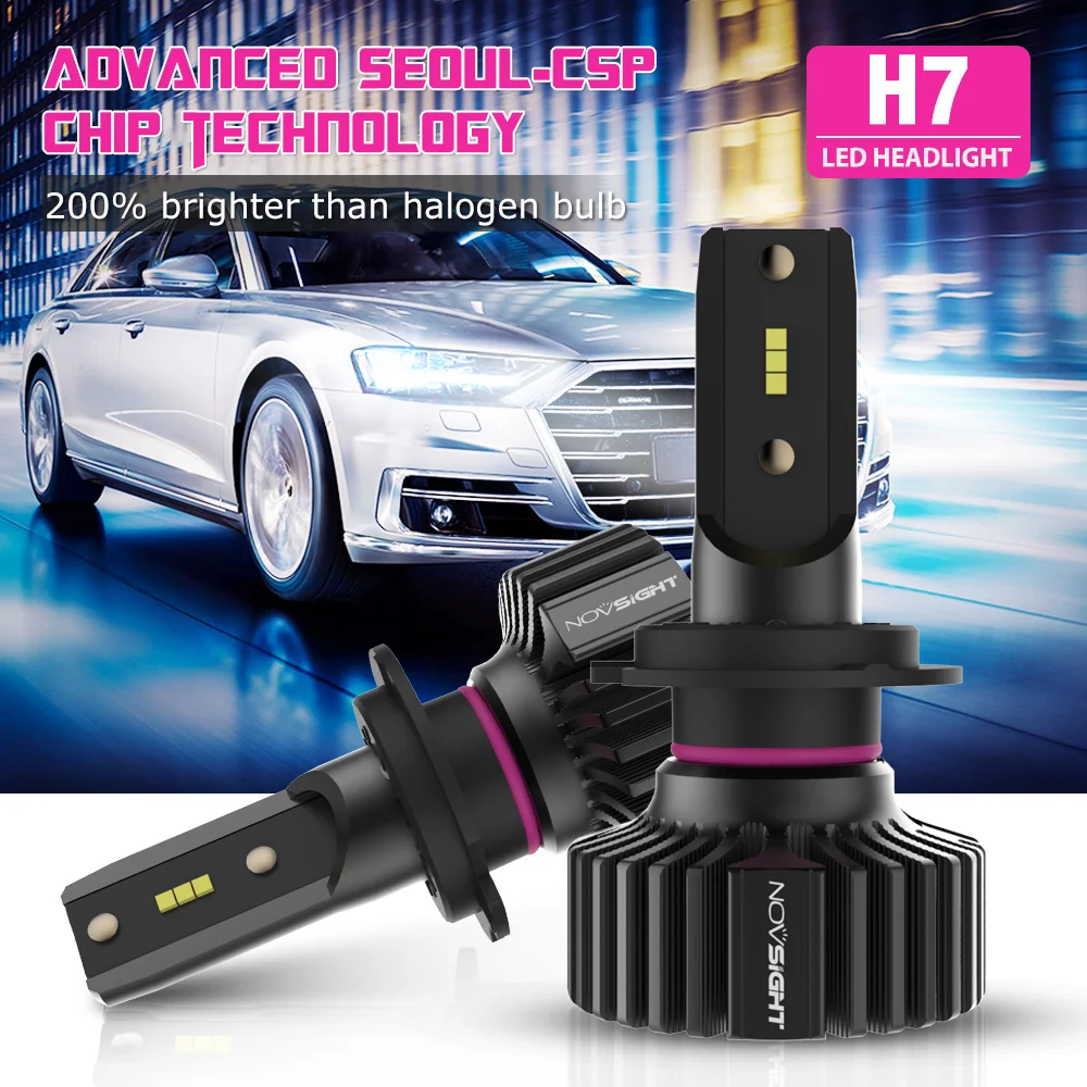 Novsight H7 LED Headlight H4 LED Lights For Car H11 LED H1 9005 HB3 9006 HB4 6500K 10000LM 50W 12V LED Auto Headlamp Fog Light