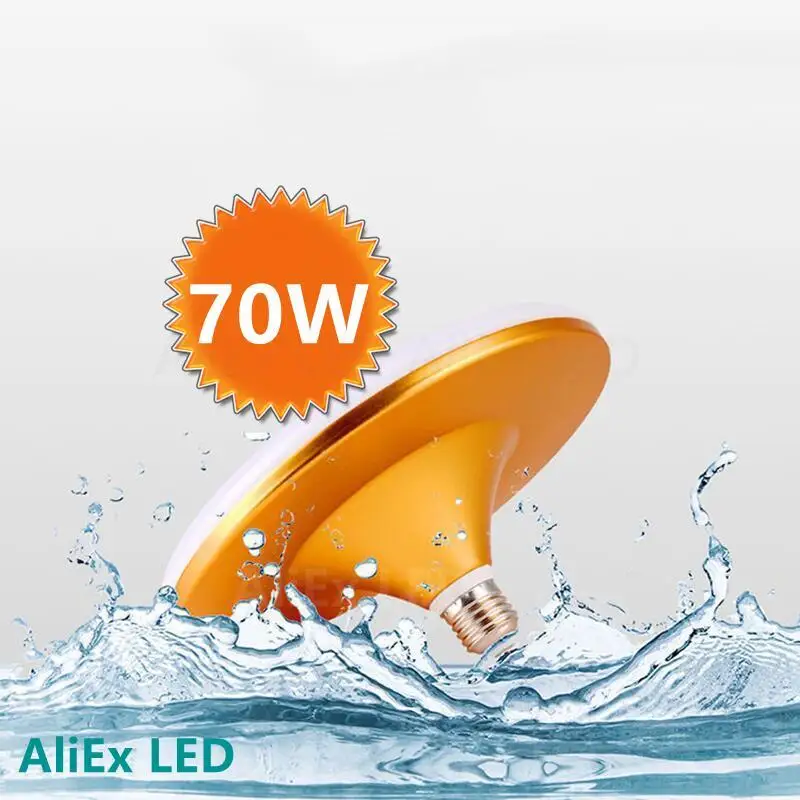 E27 Lampadina A Led 15W 20W 30W 40W 50W 60W 70W Lampada Ampolla Bombilla Ufo Lampada Da Tavolo Spot Per Soggiorno Casa