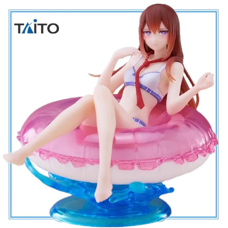 

Original Anime Figures Steins Gate Makise Kurisu Christina Action Figure Aqua Float Girls PVC Toys for Children Collection 10cm