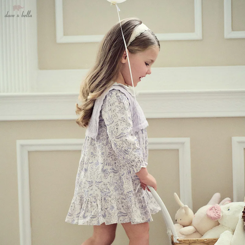 Dave&Bella Girls Summer White Mesh Princess Dress