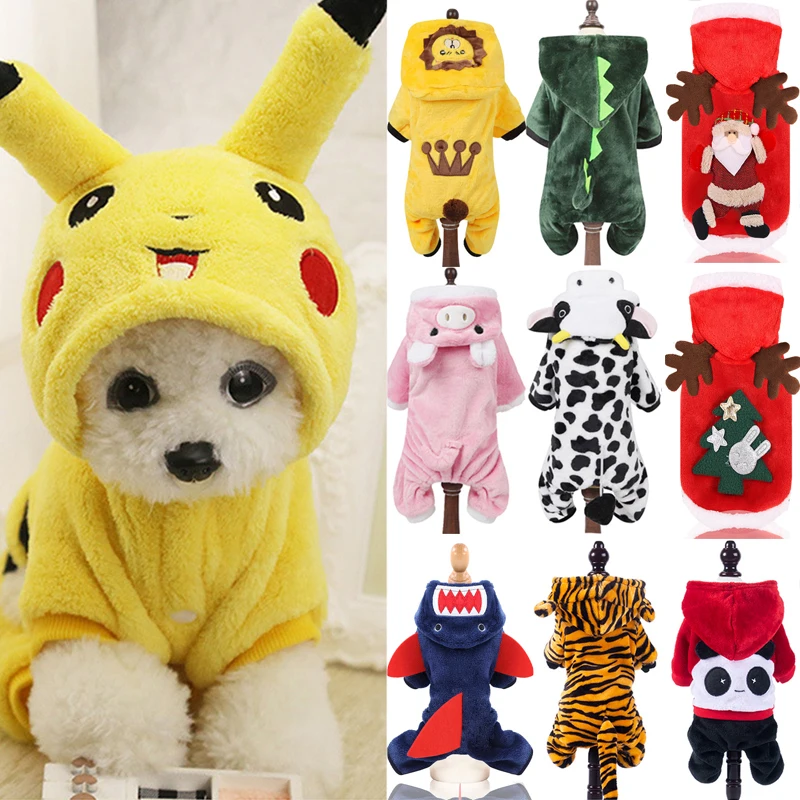 

Pet dog clothing Winter soft wool dog hoodie suitable for small and medium-sized dogs Chihuahua Yorkshire pet Christmas clothing