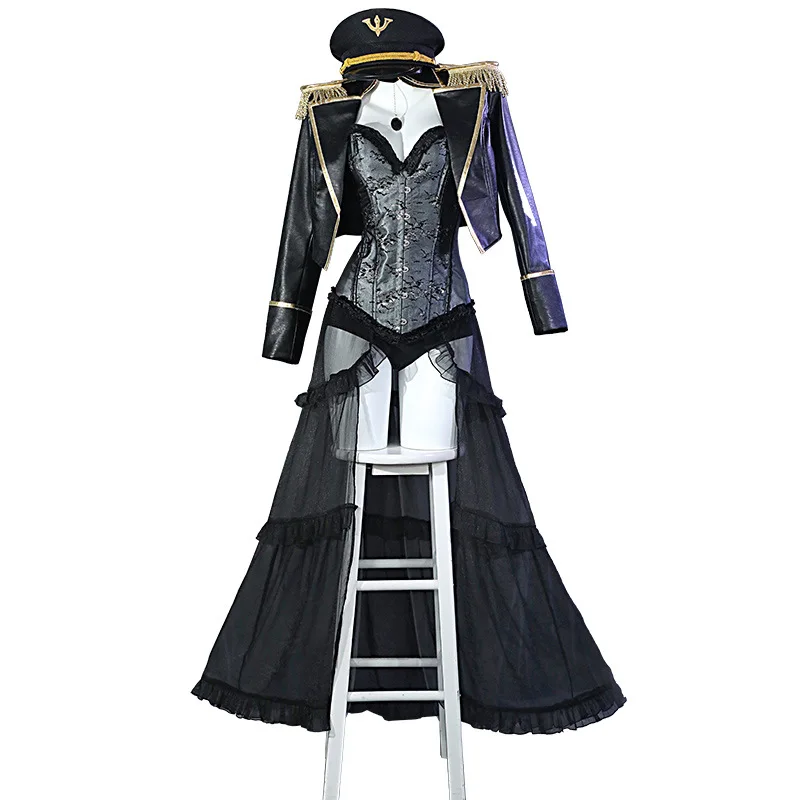 

My Dress-Up Darling Kitagawa Marin Lobelia Cosplay Costume Police Sexy Uniform with Hat Anime Halloween Outfits for Women