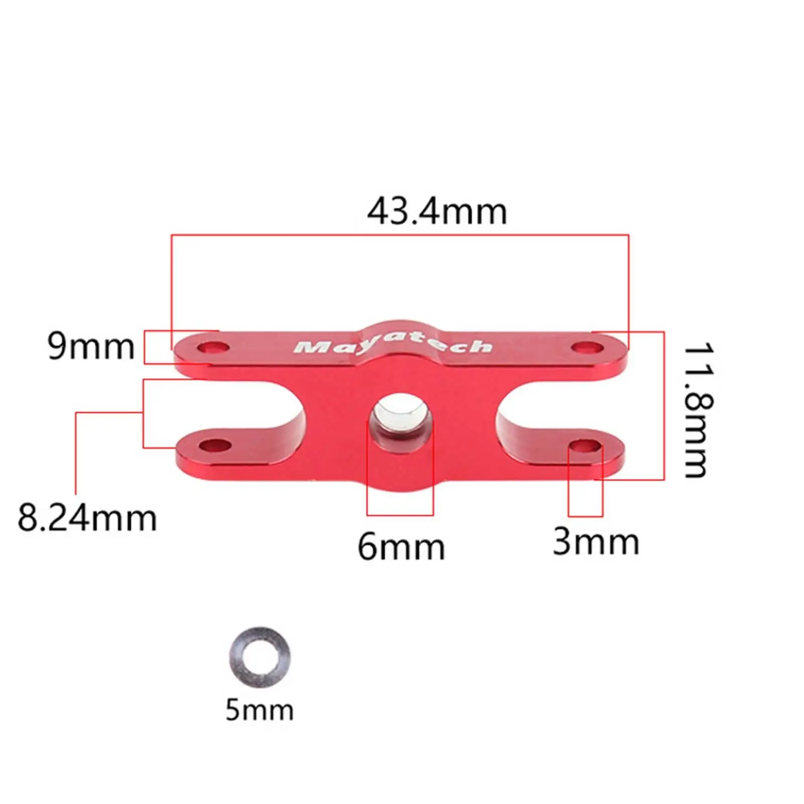 Joint torique silicone pour moteur RC - lot de 6 bagues d'étanchéité de 8mm en rouge et noir.