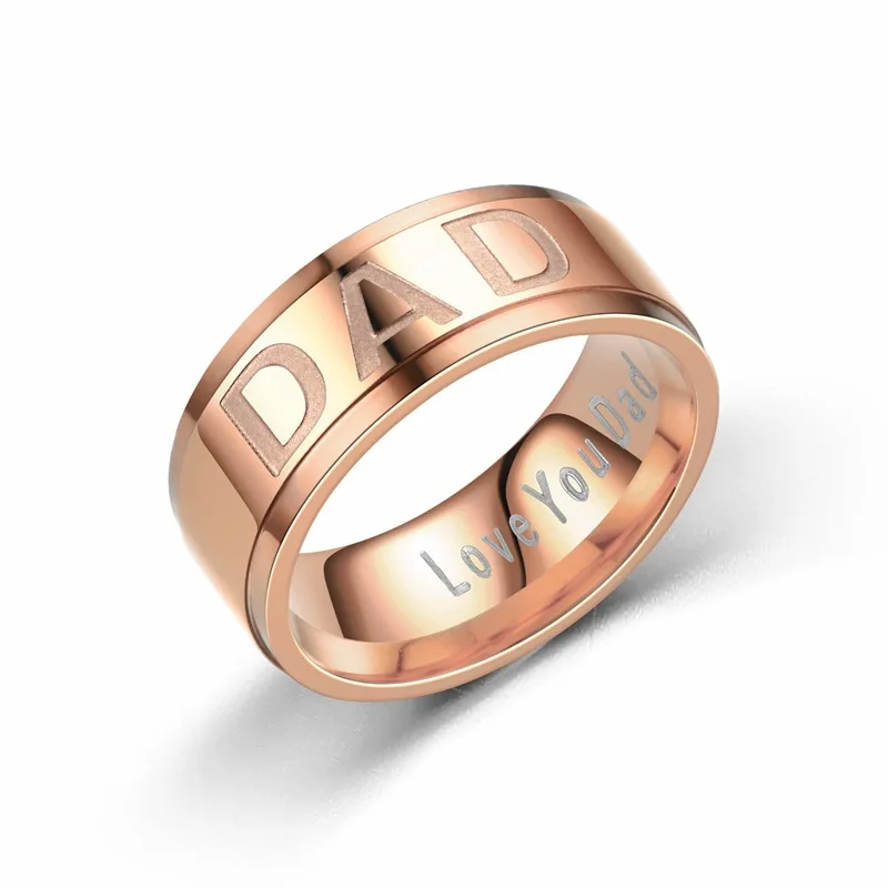 

GR1 Customized Titanium Carbide Men's Jewelry Wedding Bands Classic Boyfriend Gift 8mm Black Ring Women Men