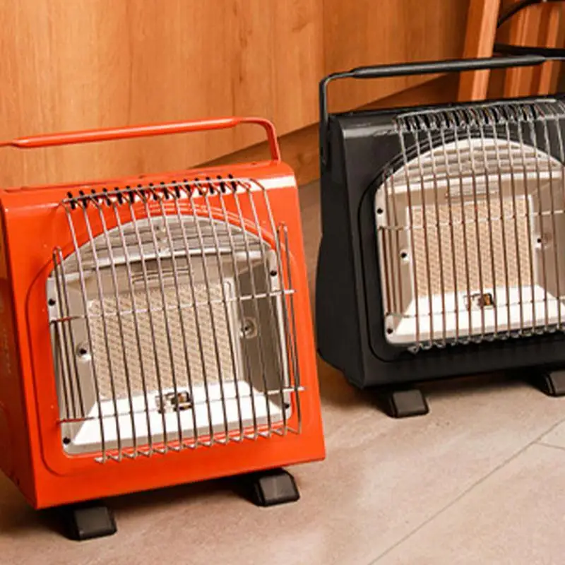 

Outdoor Heater Portable Camping Heater Indoor Cassette Stove 1700W Outdoor Picnic Warmth Supplies Orange/Black 27.5X27.5X18cm