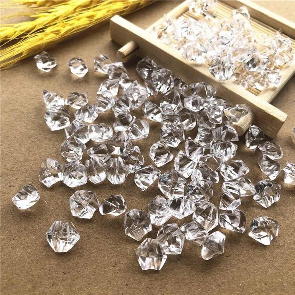 Gema de cristal acrílico para acuario, piedras coloridas para pecera, decoración de florero, decoraciones para fiesta de boda, manualidades, 200 piezas 4