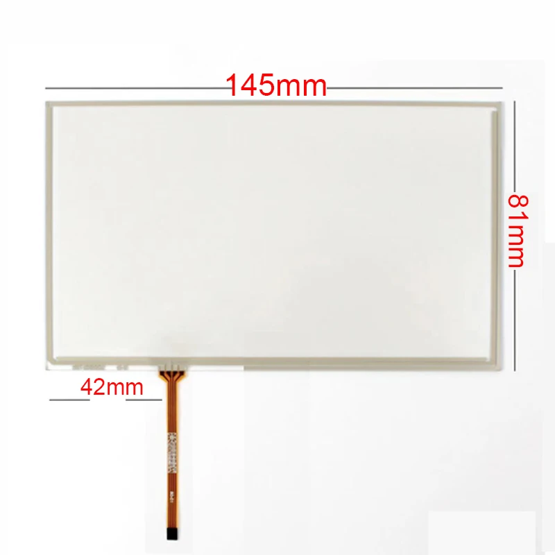 6.1 Inch 4 Wire 145*80 Touch Panel GPS Car Touch Screen Glass 145mm*80mm 145*80mm