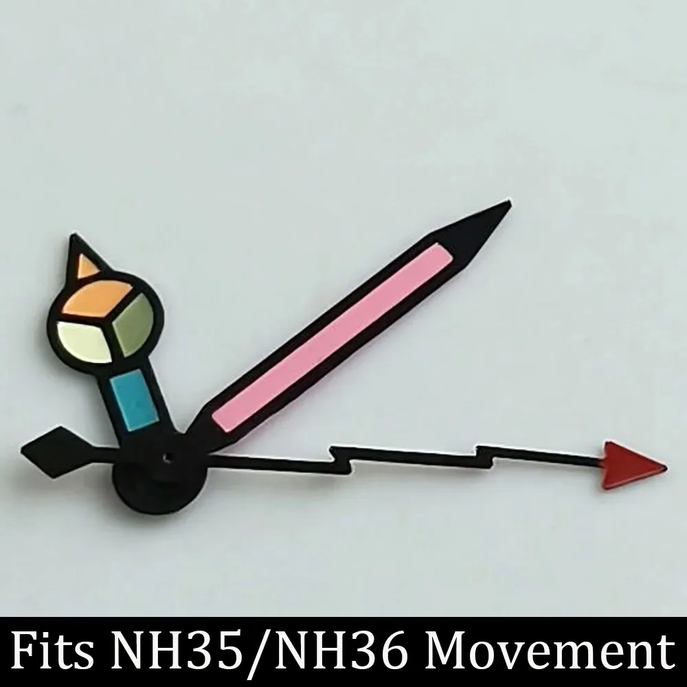 Luminous Watch Hands Blue‑Green & Green, High Quality Replacement Hands for NH35 NH36 ETA2824 2836 Miyota 8205 8215 Watch Movements