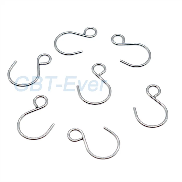 30Pcs 1X21mm 1.3X22mm Stainless Steel Small S-Shape Hooks for Crane Crane  Toy Model Hook Assembly Diy Curtain Special Hooks