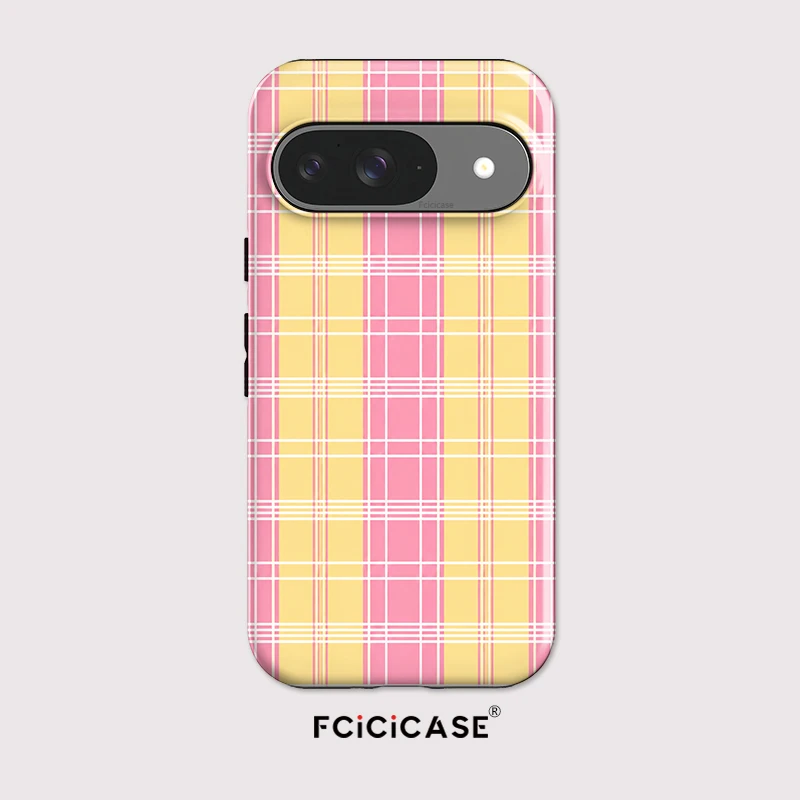 Matte Anti-Fall Grid Pattern Shockproof Phone Case