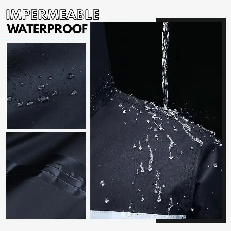 더블 레이어 디자인 우비 바지, 세트 우비, 편안한 방수, 유니섹스 단추 디자인, 우비 세트, 더블 레이어 Rai 