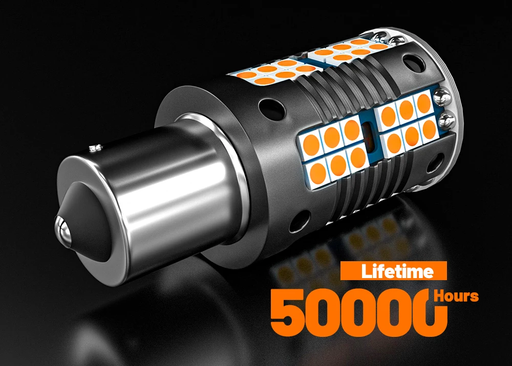 2 Stück LED-Blinkerleuchte Canbus PY21W 7507 BAU15S für Suzuki Alto Baleno Celerio Kizashi Swift MK5 SX4 Wagon R – Detail 7