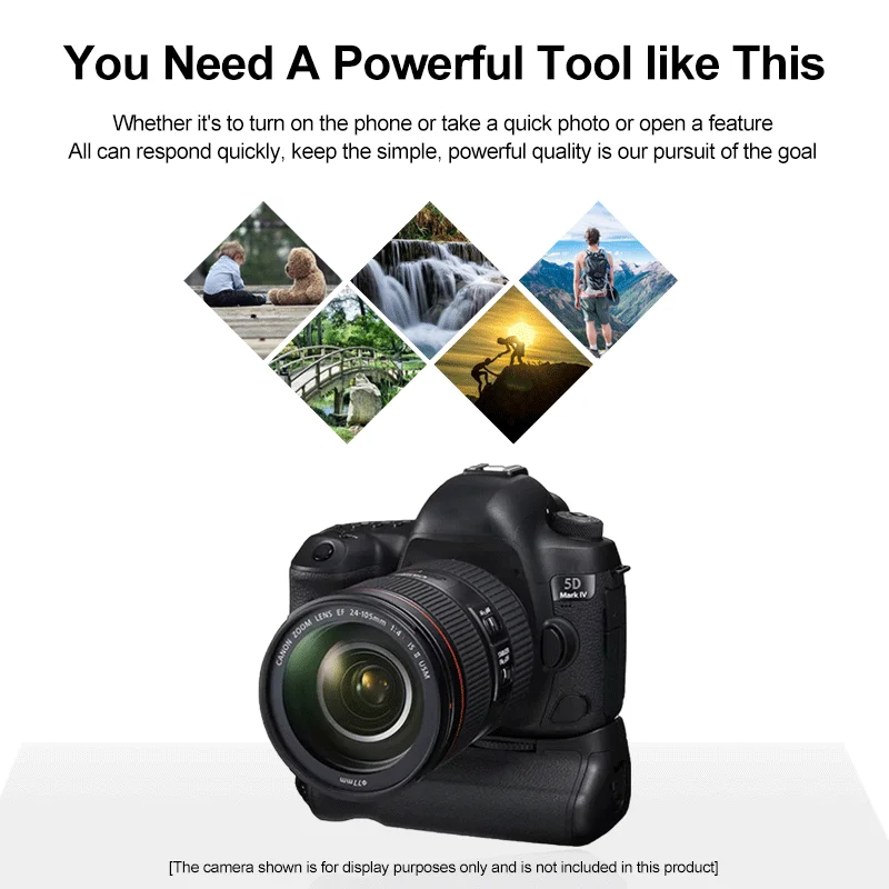 BG-5DIV BG-E20 Battery Grip for Canon EOS 5D Mark IV Camera as BG-E20RC Replacement Works with ES IR Remote