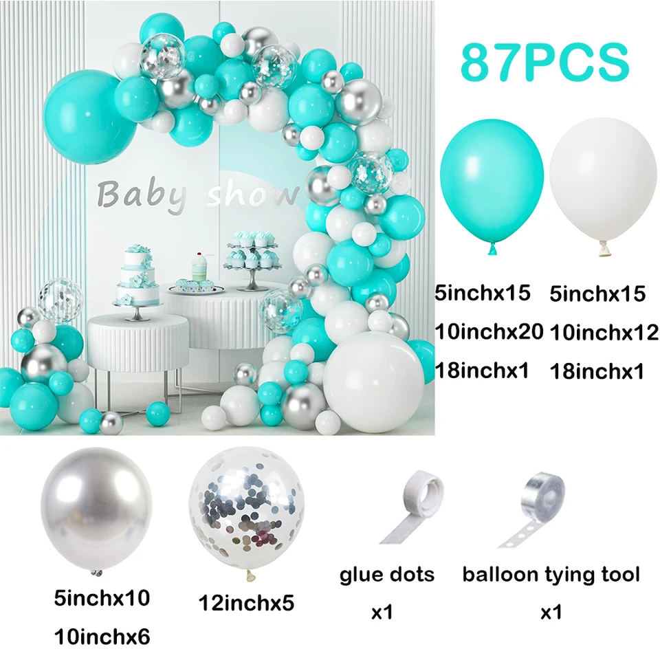 Kit Guirlande De Ballons Organiques Anniversaire Baby Shower