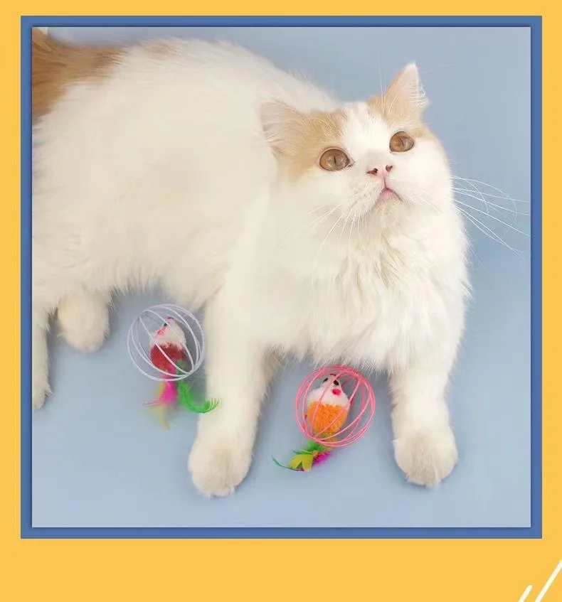 Plush Mouse Cat Toy - Self-Teasing Interactive Ball