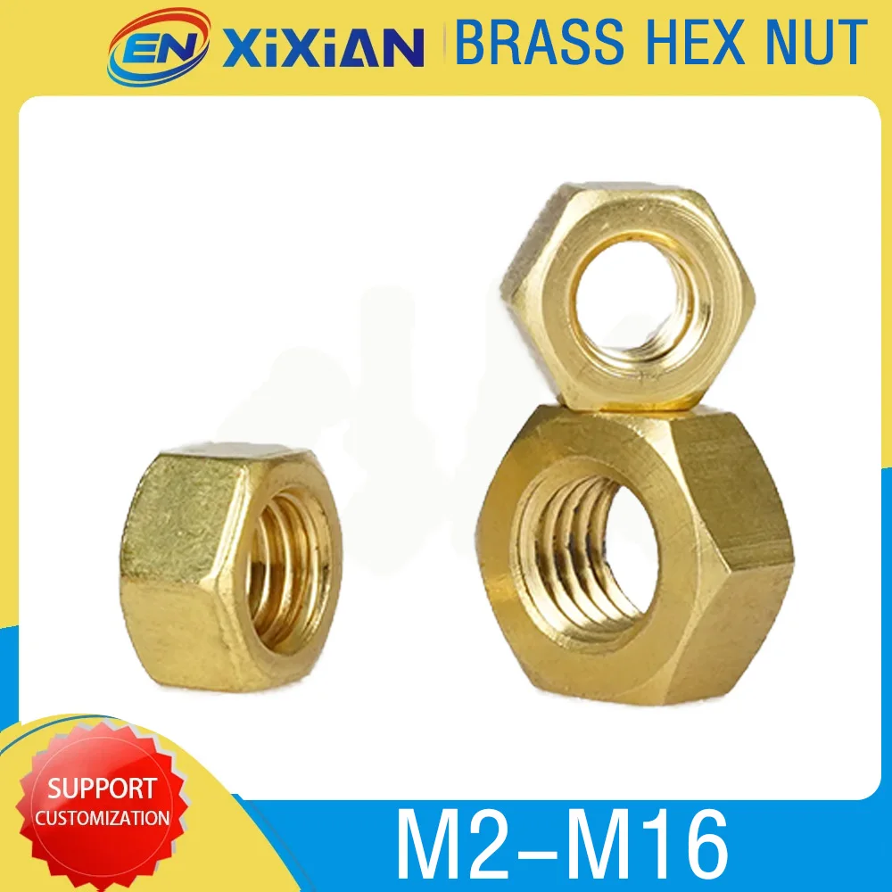 

Brass Hex Nut Metric Thread Copper Hexagon Nuts For Bolt Screws Assortment Kit M2 M3 M4 M5 M6 M8 M10 M12 M14 M16